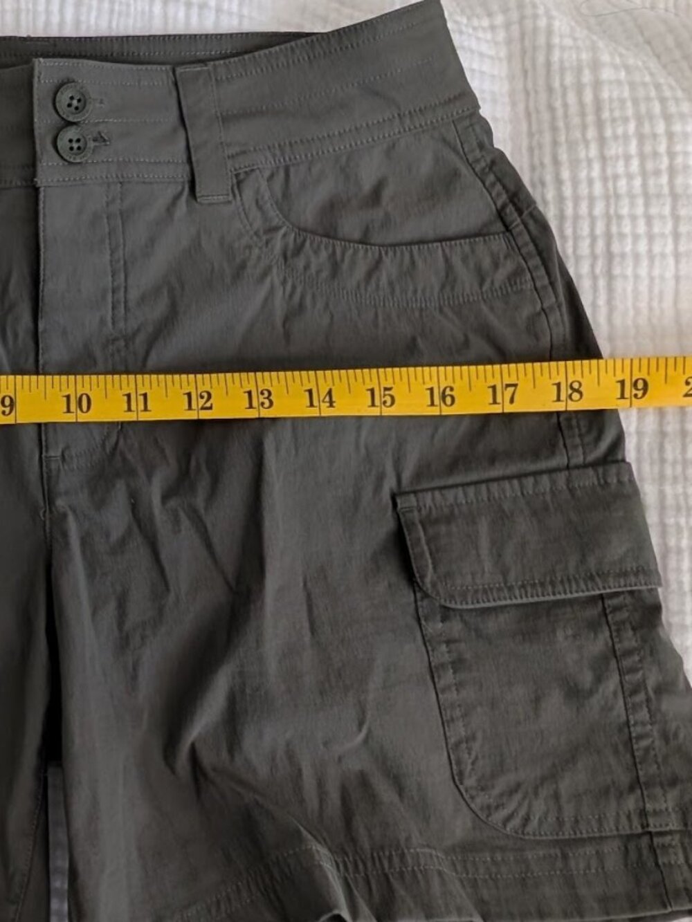 Eddie Bauer Summer Trail Cargo Shorts – Olive - Size 4 - Picture 8 of 10